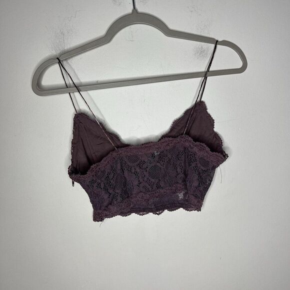 Wet Seal Bralette Crop Top Womens‎ Medium Purple Lace Romantic Boho Festival - Picture 5 of 12